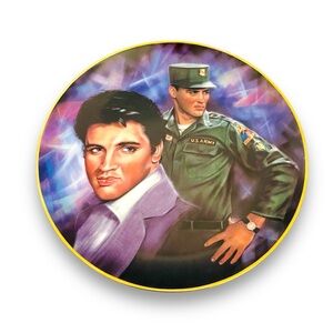 Elvis Presley Collector Plate Elvis Remembered Series 1987 Elvis wall art